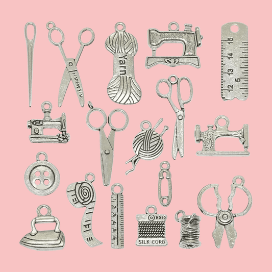 Sewing Pendant Charms, Delicate Miniature Sewing Tools, Ideal for DIY Jewelry & Gifts for Tailors and Crafters - Nifty Decor & More
