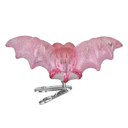 Shimmering Pink Bat Ornament - Nifty Decor & More