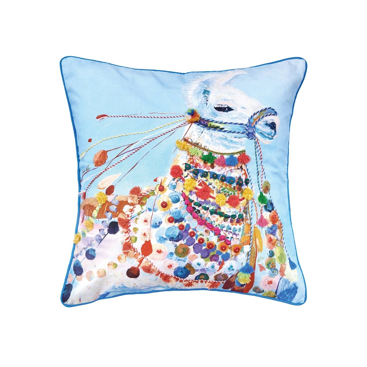 Side Eye Llama Throw Pillow - Nifty Decor & More
