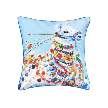 Side Eye Llama Throw Pillow - Nifty Decor & More
