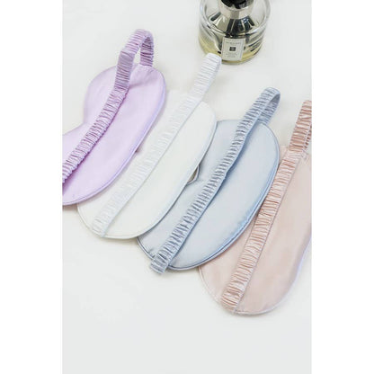 Silk Satin Sleeping Mask, Elegant Solid Color Eye Mask for Deep Sleep, Ideal Spa Gift for Her - Nifty Decor & More