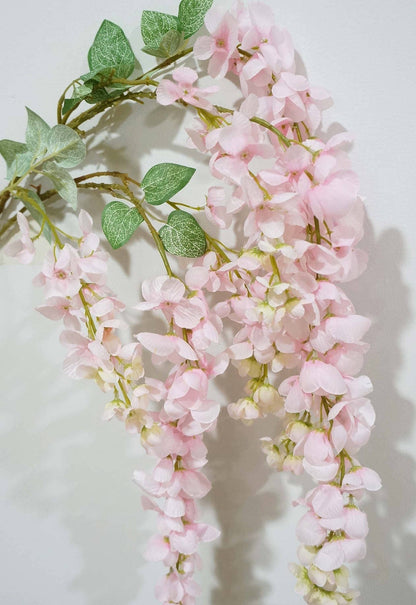 Silk Wisteria Artificial Flower Spray - 43'' Hanging Flowers, Realistic Faux Floral Decoration for Home & Events - Nifty Decor & More