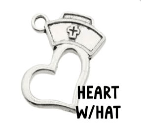 Silver Nurse Pendant Charms, Shiny Healing Symbol Necklace, Thoughtful Gift for Nurses & Caregivers - Nifty Decor & More