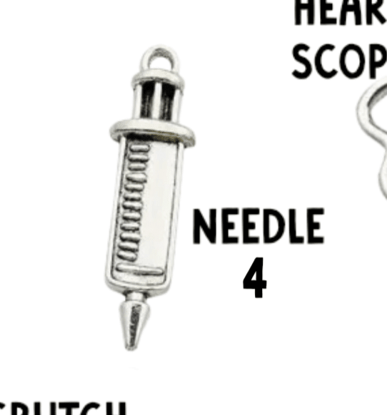 Silver Nurse Pendant Charms, Shiny Healing Symbol Necklace, Thoughtful Gift for Nurses & Caregivers - Nifty Decor & More
