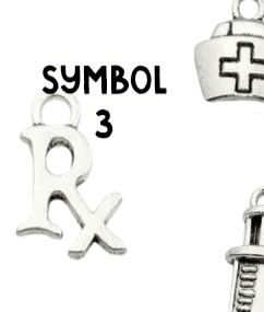 Silver Nurse Pendant Charms, Shiny Healing Symbol Necklace, Thoughtful Gift for Nurses & Caregivers - Nifty Decor & More