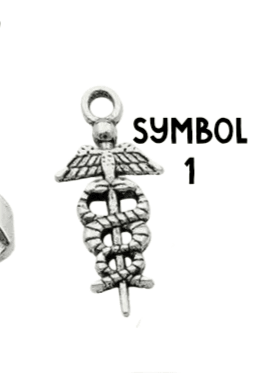 Silver Nurse Pendant Charms, Shiny Healing Symbol Necklace, Thoughtful Gift for Nurses & Caregivers - Nifty Decor & More