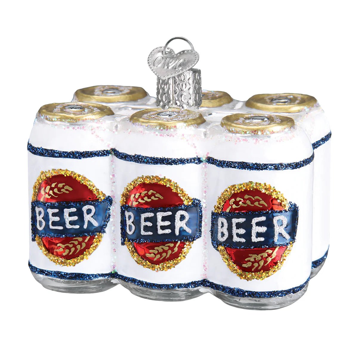 Six Pack Of Beer Ornament - Nifty Decor & More