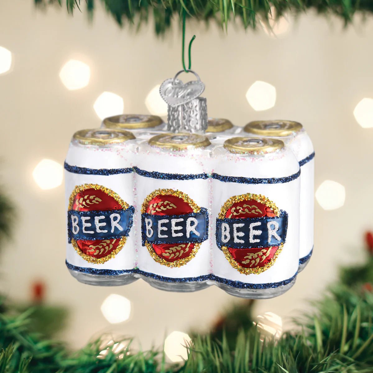 Six Pack Of Beer Ornament - Nifty Decor & More