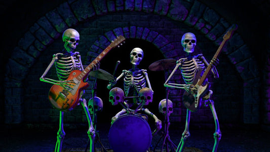 Skeleton Band Scene