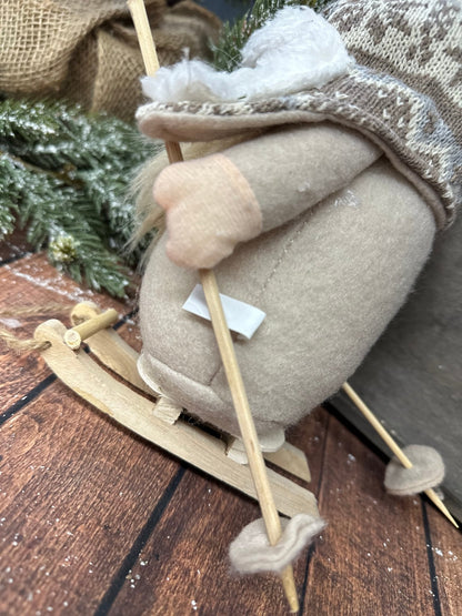 Ski Gnome Plush Shelf Sitter - Nifty Decor & More