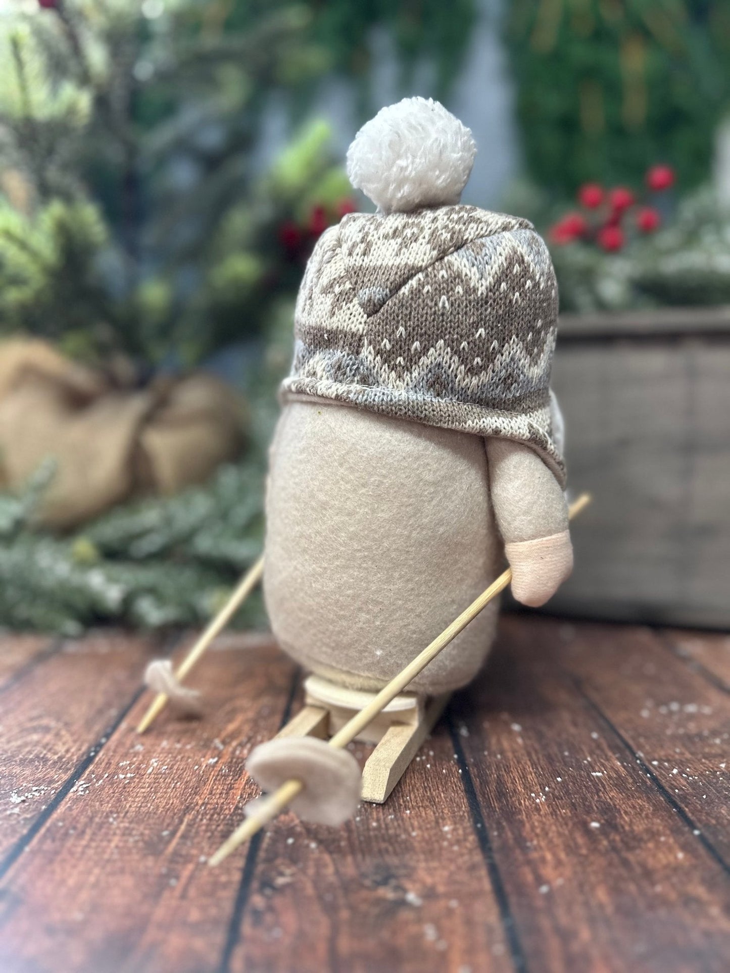 Ski Gnome Plush Shelf Sitter - Nifty Decor & More