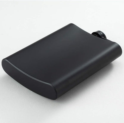 Sleek Personalized Matte Black Flask, perfect engraved men’s birthday or groom anniversary, stylish men’s gift Personalized Flask
