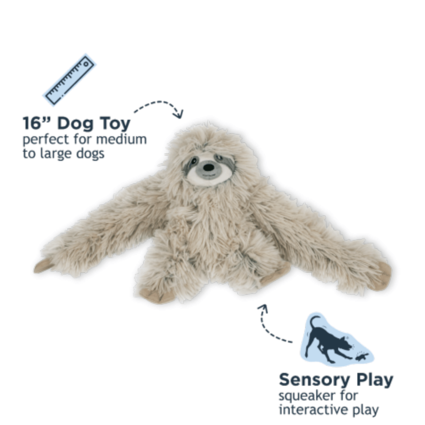 Sloth Rope Body Dog Toy - Nifty Decor & More