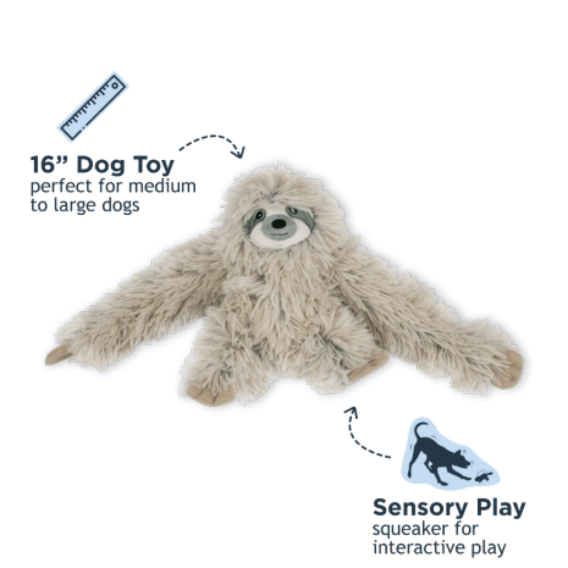 Sloth Rope Body Dog Toy - Nifty Decor & More