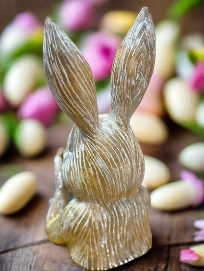 Small Resin Thinking Bunny | Cute Spring Decor | Charming Bunny Figurine | Perfect for Easter & Home Decoration - Nifty Decor & More