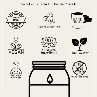 Smells Like Freedom Soy 4oz. Candle / 4th of July / Military Gift - Nifty Decor & More