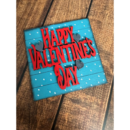 Smooch Valentine Tiles - Set 4 PC Valentine Wall Decor