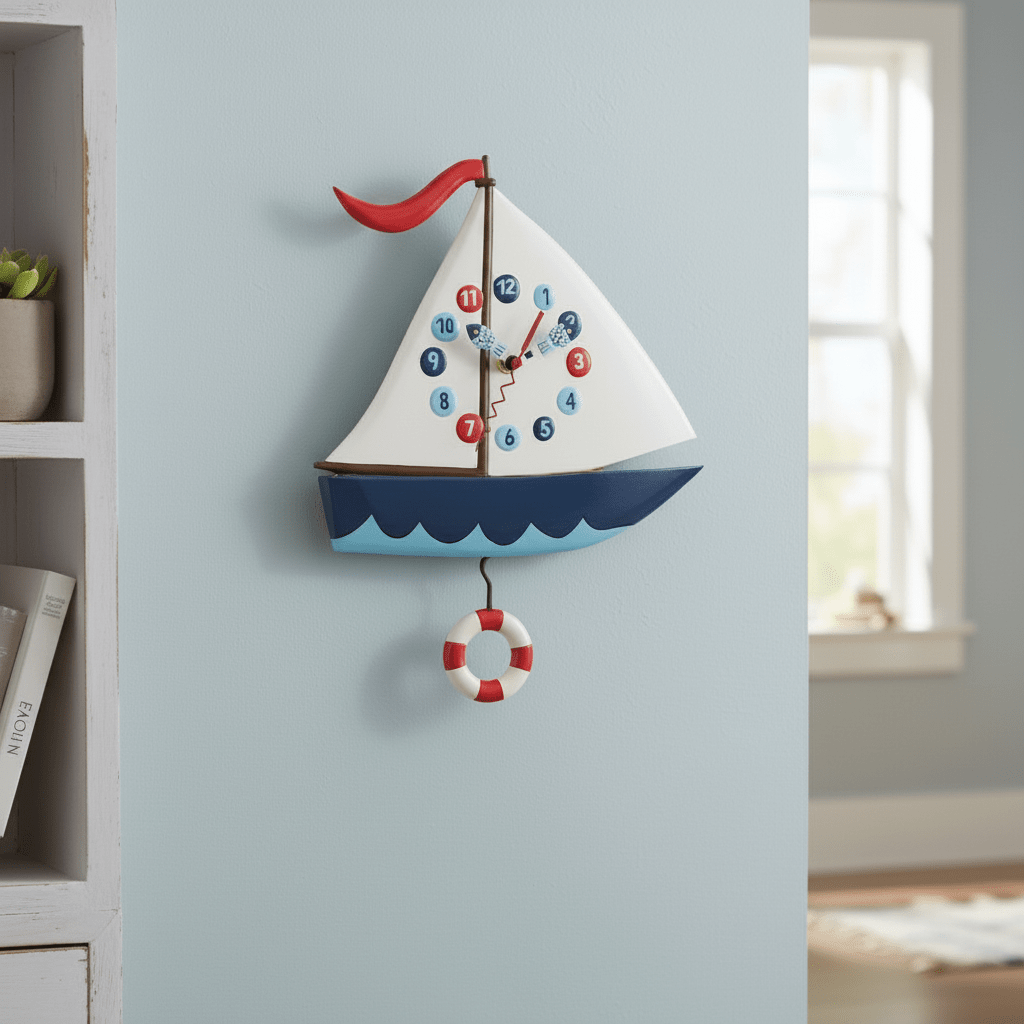 Smooth Sailing Wall Clock - Nifty Decor & More