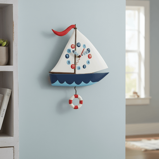 Smooth Sailing Wall Clock - Nifty Decor & More