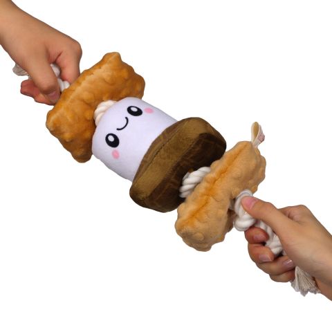 S'mores Squeaker Tug Dog Toy - Nifty Decor & More