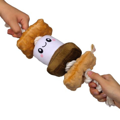 S'mores Squeaker Tug Dog Toy - Nifty Decor & More