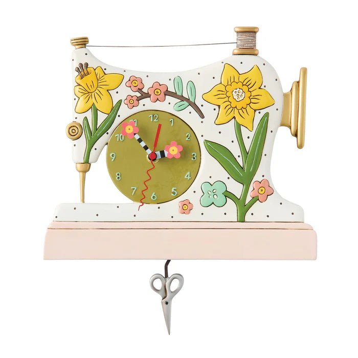 Snip and Stitch Wall Clock - Nifty Decor & More