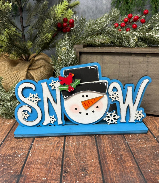 SNOW Word Blocks - Nifty Decor & More