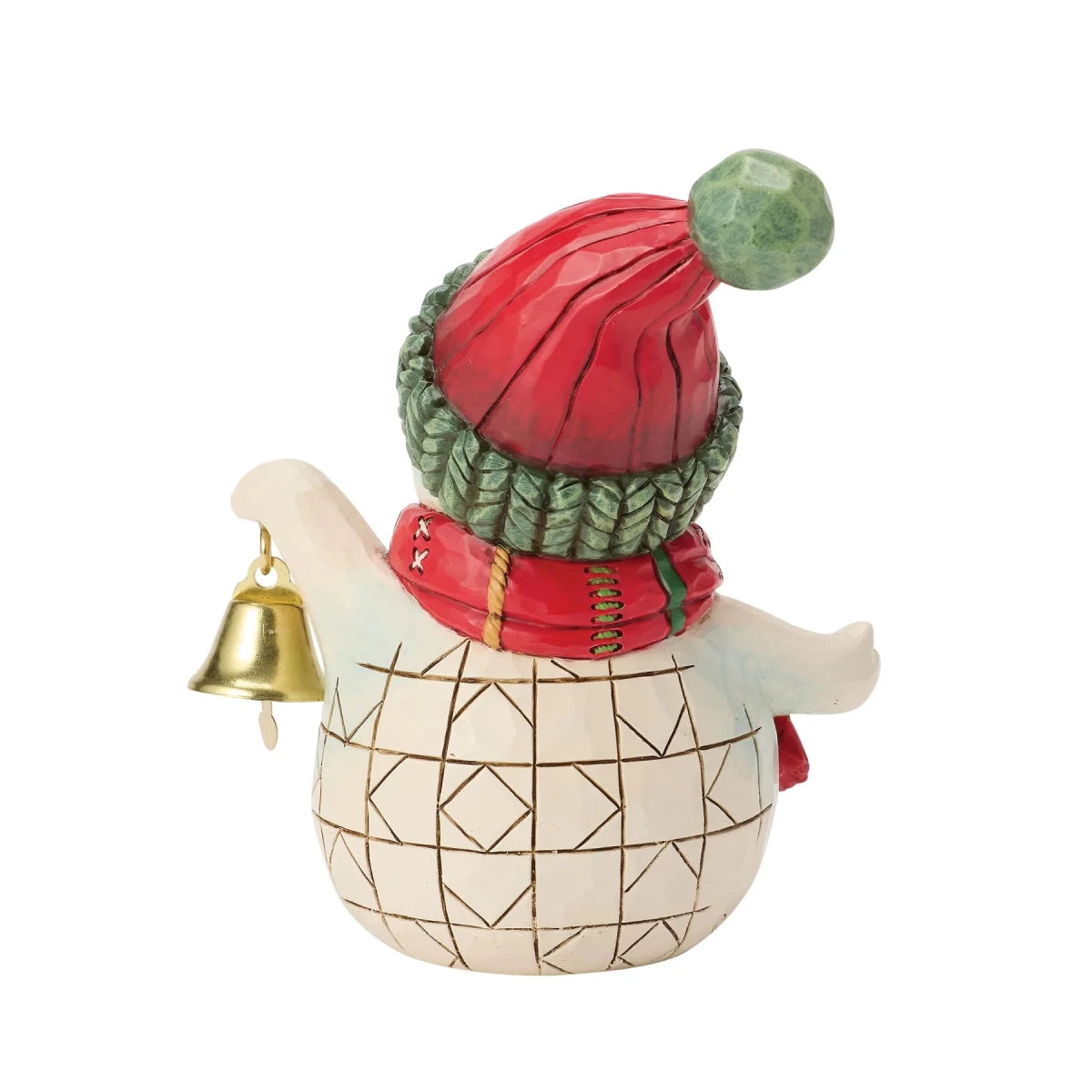 Snowman Holding Bell Mini - Nifty Decor & More