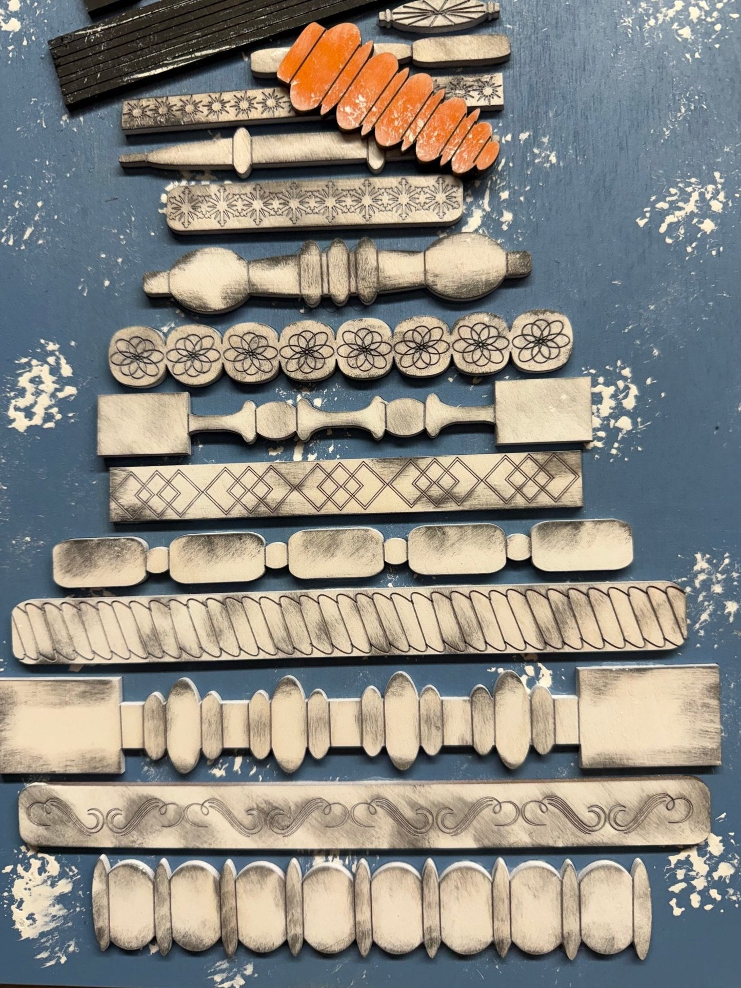 Snowman Spindle Picture - Nifty Decor & More