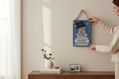 Snowman Spindle Picture - Nifty Decor & More