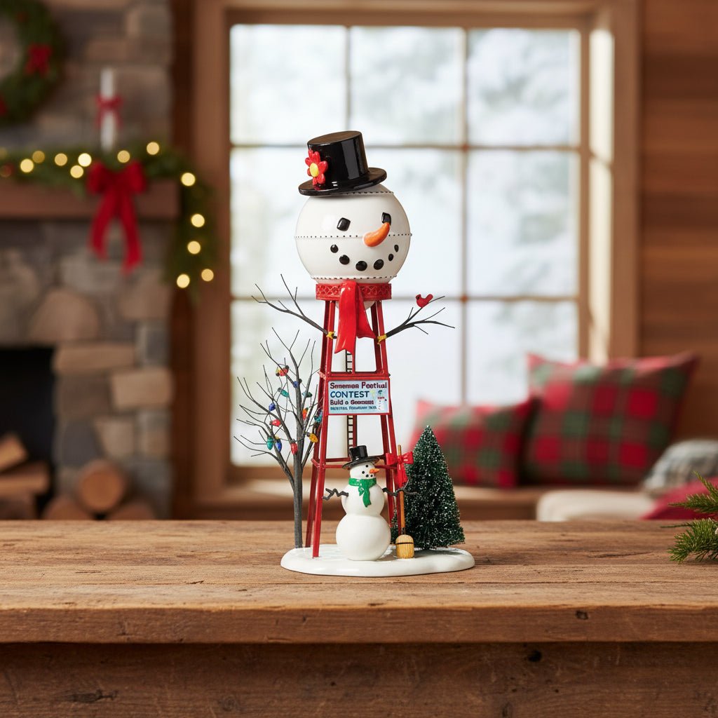 Snowman Watertower - Nifty Decor & More