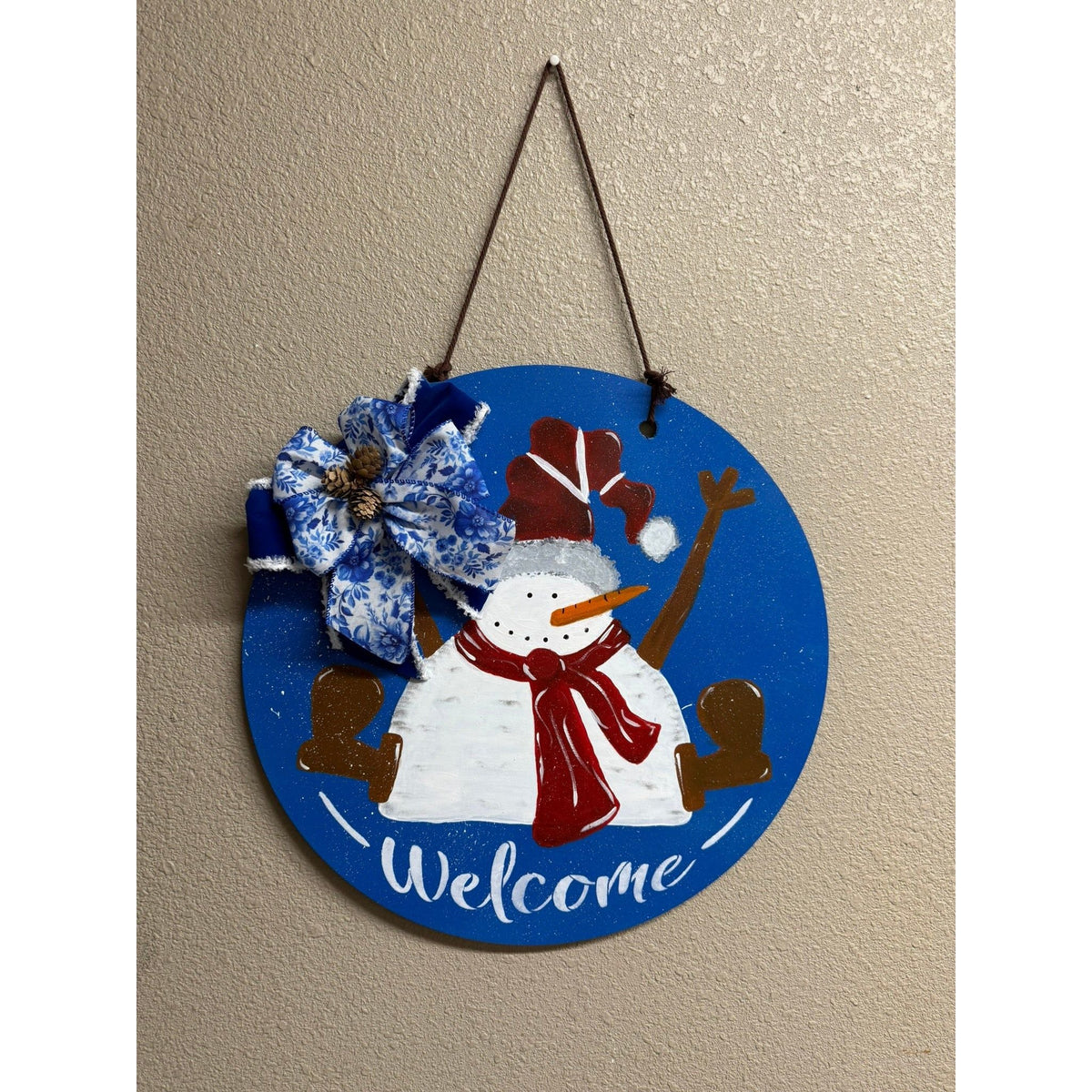 Snowman Welcome Hanger - Nifty Decor & More