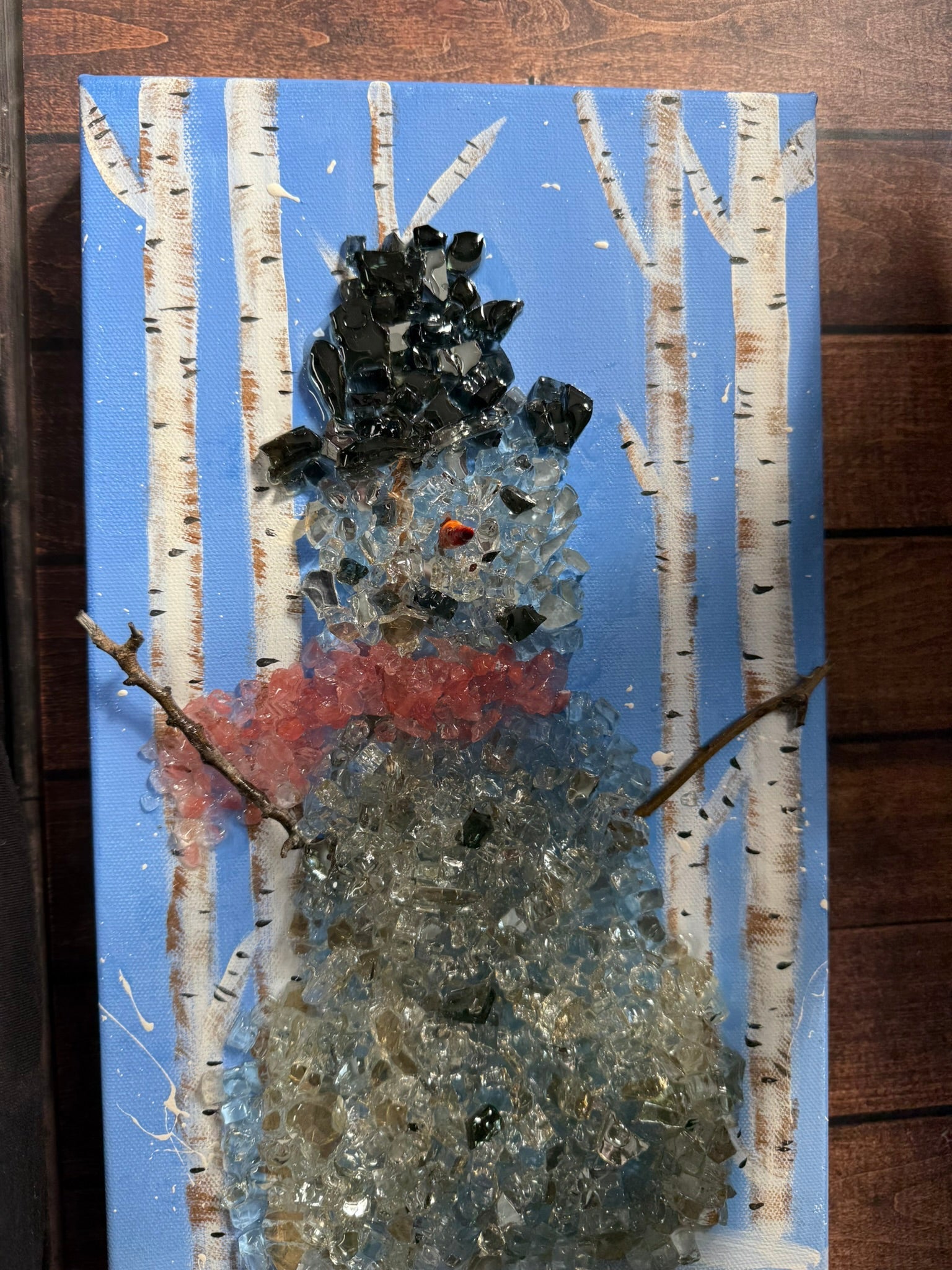 Snowman Winter Scene Resin Frame - Nifty Decor & More