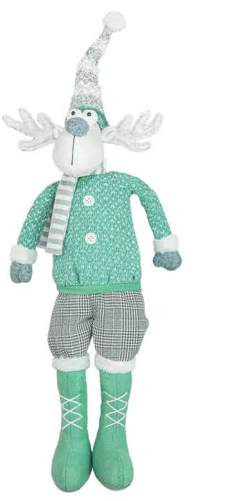 Snowy Sage Christmas Reindeer Dangle Leg - Nifty Decor & More