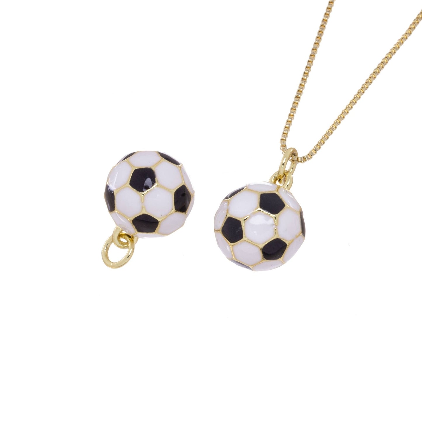 Soccer Ball Charm, Sports Gift Pendant Ball - Nifty Decor & More