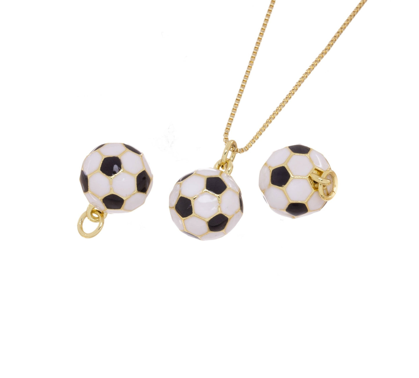 Soccer Ball Charm, Sports Gift Pendant Ball - Nifty Decor & More