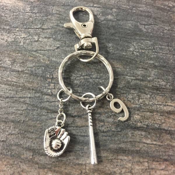 Softball Bat & Glove Charm - Nifty Decor & More