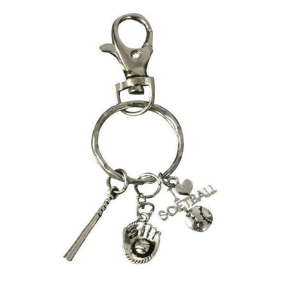 Softball Bat & Glove Charm 3 Charms