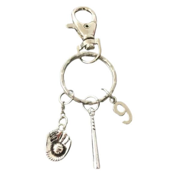 Softball Bat & Glove Charm - Nifty Decor & More