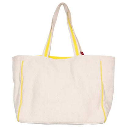 Softball Oversized Happy Face Canvas Tote Bag - Nifty Decor & More