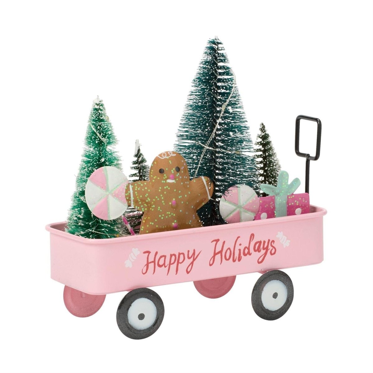 Sparkle LED Happy Holidays Cart - Nifty Decor & More