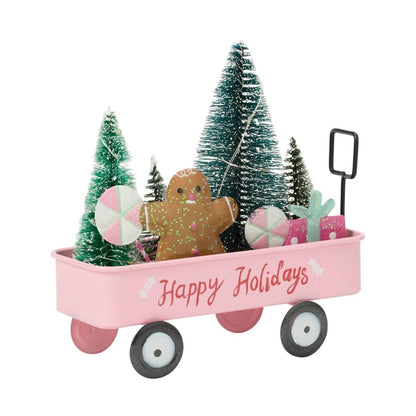Sparkle LED Happy Holidays Cart - Nifty Decor & More