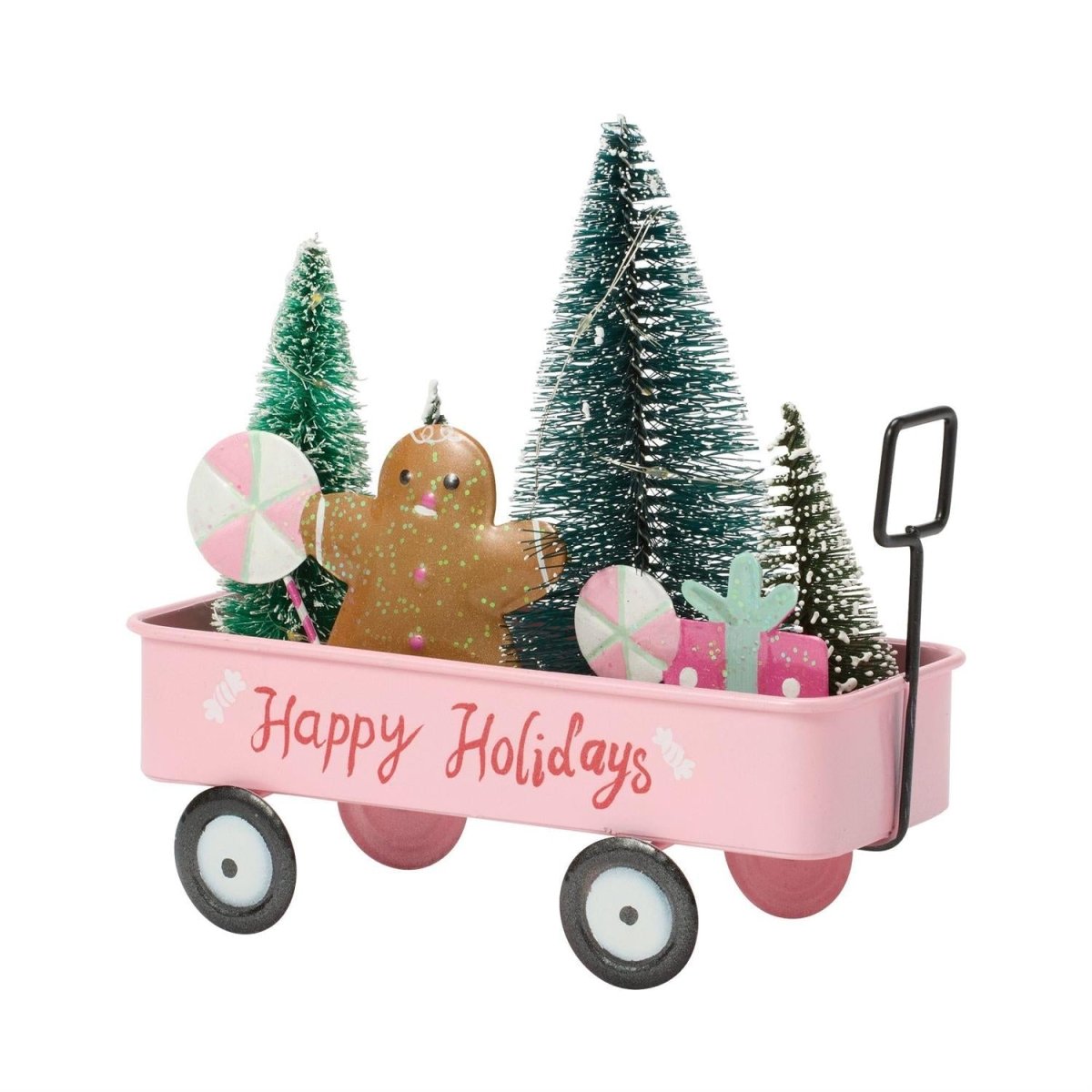 Sparkle LED Happy Holidays Cart - Nifty Decor & More