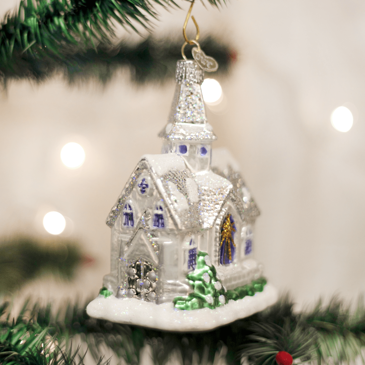Sparkling Cathedral Ornament - Nifty Decor & More
