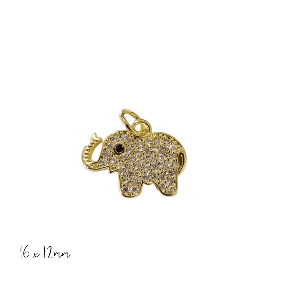 Sparkling Elephant Charm, shimmering add - on for jewelry, elevate your necklace or bracelet, fabulous gift - Nifty Decor & More