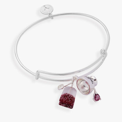 'Spill the Tea' Cup & Tea Bag Charm Bangle - Nifty Decor & More