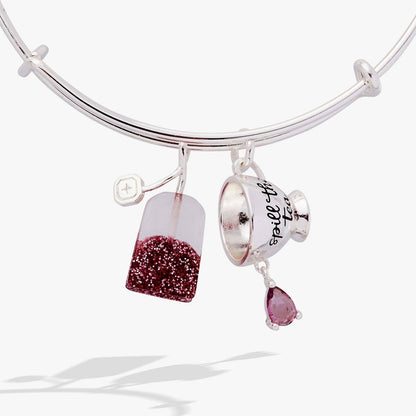 'Spill the Tea' Cup & Tea Bag Charm Bangle - Nifty Decor & More