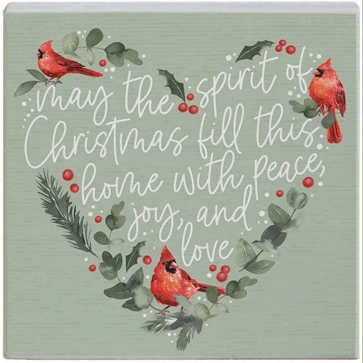 Spirit Christmas Cardinals - Small Talk Square - Nifty Decor & More
