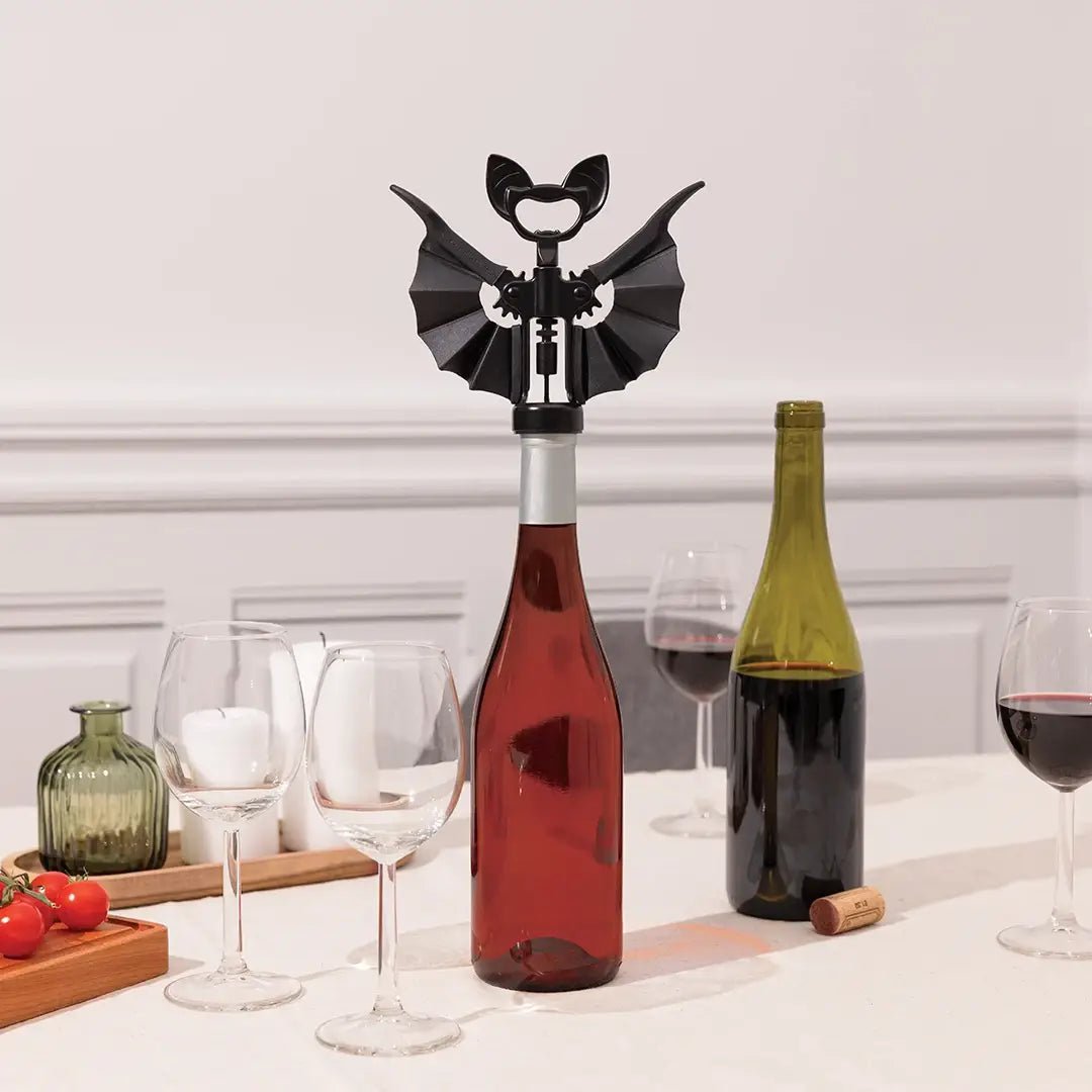 Spooky Bat Vino Wine & Beer Opener - Halloween Gifts - Nifty Decor & More