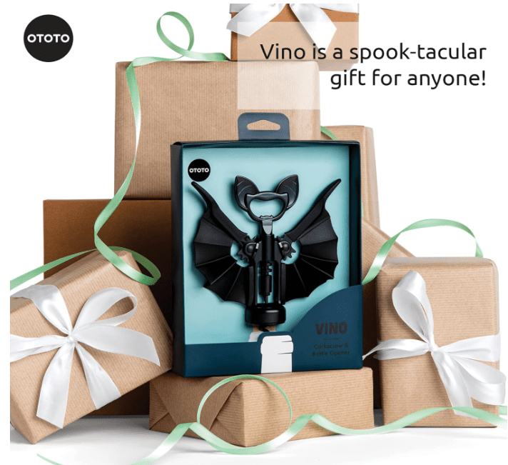 Spooky Bat Vino Wine & Beer Opener - Halloween Gifts - Nifty Decor & More